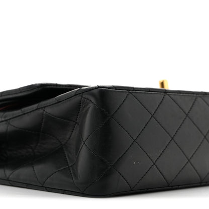Chanel Lambskin Quilted Medium Double Flap Black 10 of 14