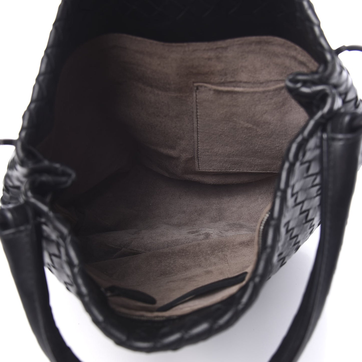 Nappa Intrecciato Bucket Bag Black