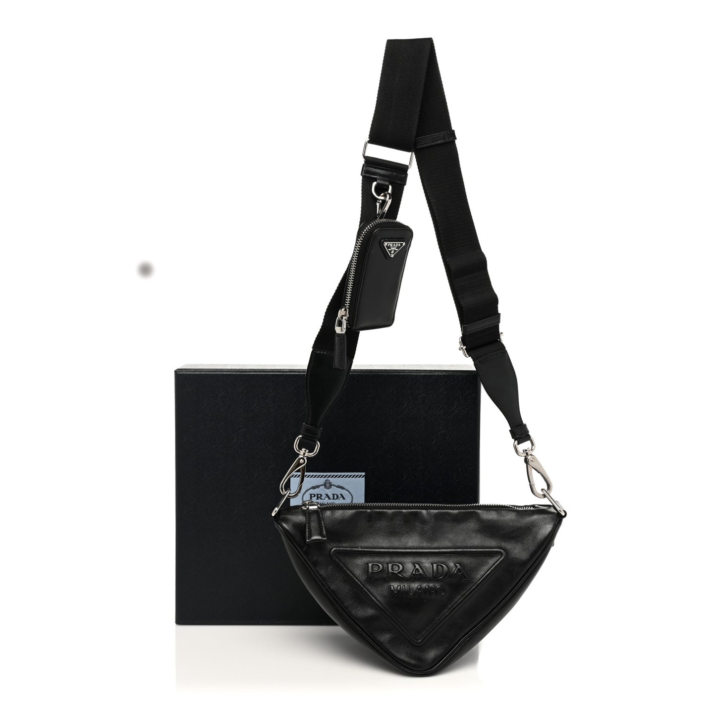 Grace Lux Triangle Shoulder Bag Black