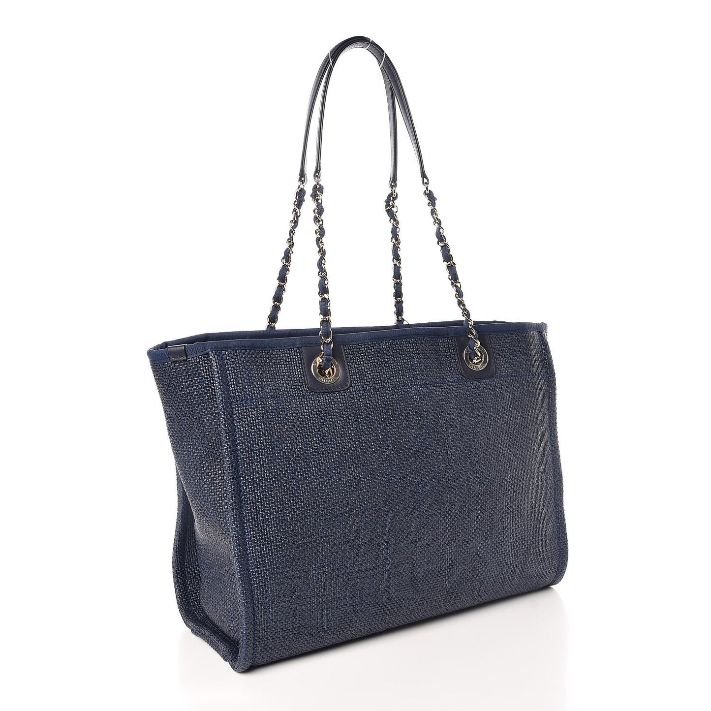 Woven Straw Raffia Small Deauville Tote
