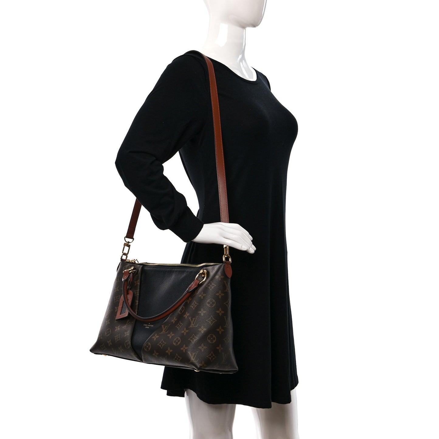Monogram V Tote MM Black
