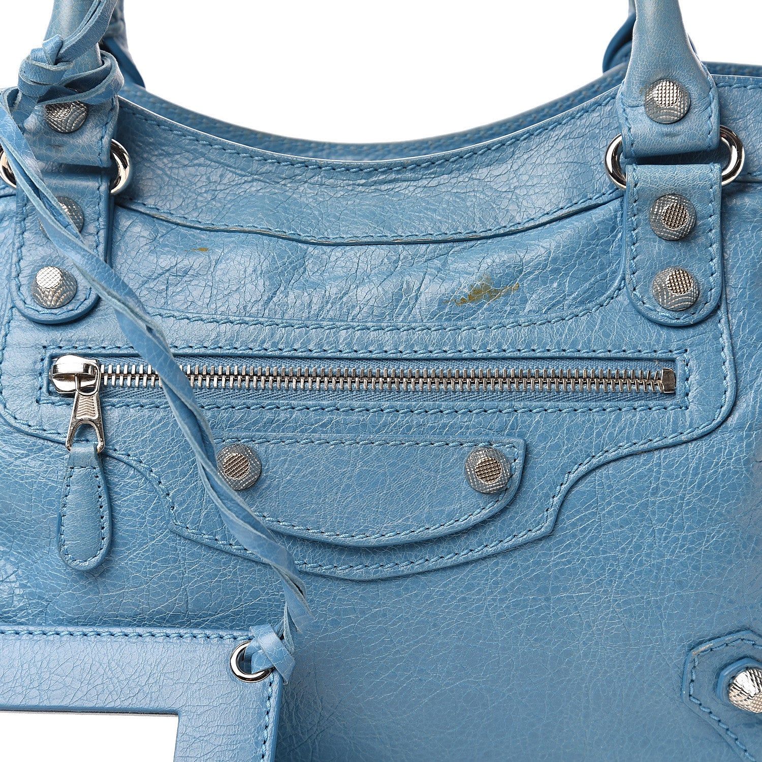 Balenciaga Agneau Giant 12 Silver Hardware Town Bleu Indigo 15 of 15