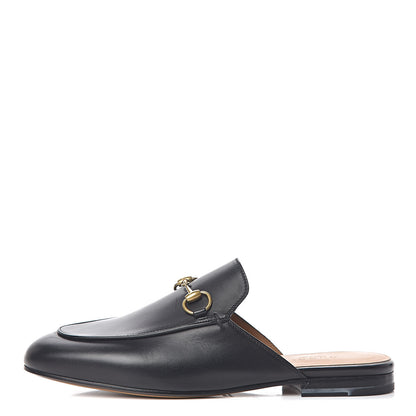Gucci Calfskin Womens Princetown Slippers 36.5 Black 1 of 11