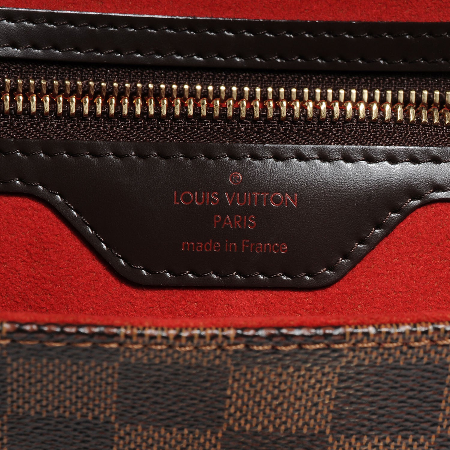 Louis Vuitton Damier Ebene Bergamo MM 7 of 9