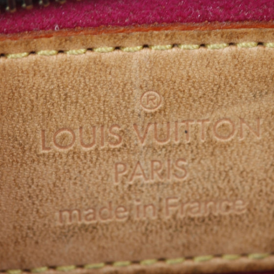 Monogram Perforated Pochette Plat Fuchsia