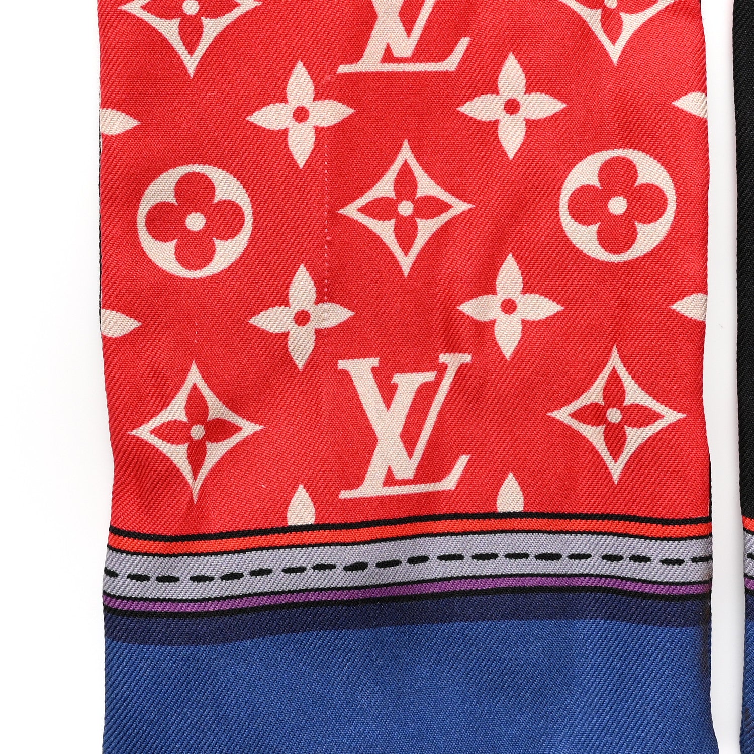 Louis Vuitton Silk Monogram Superstition Bandeau Black 4 of 5