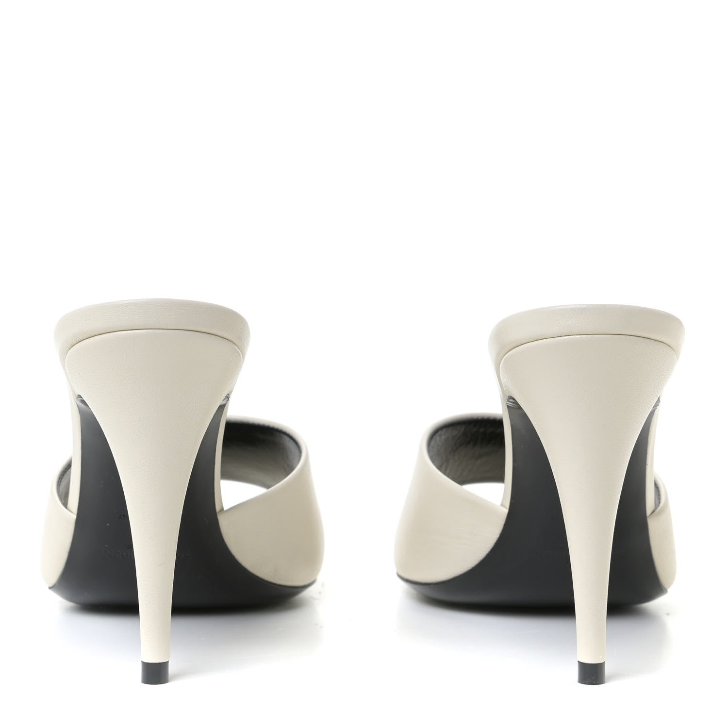 Saint Laurent Lambskin Sexy 95mm Pumps 36.5 White 5 of 10