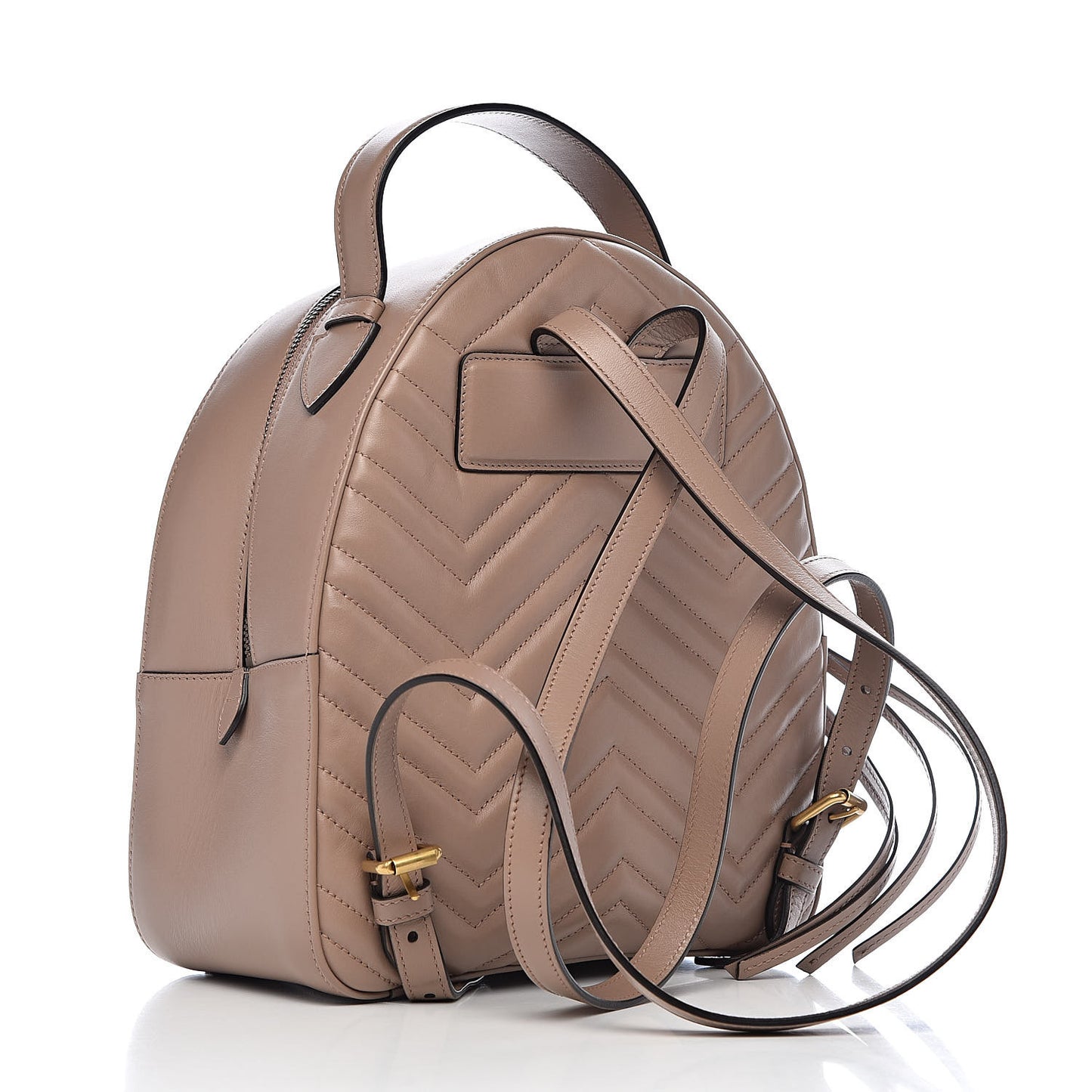 Calfskin Matelasse GG Marmont Dome Backpack Porcelain Rose