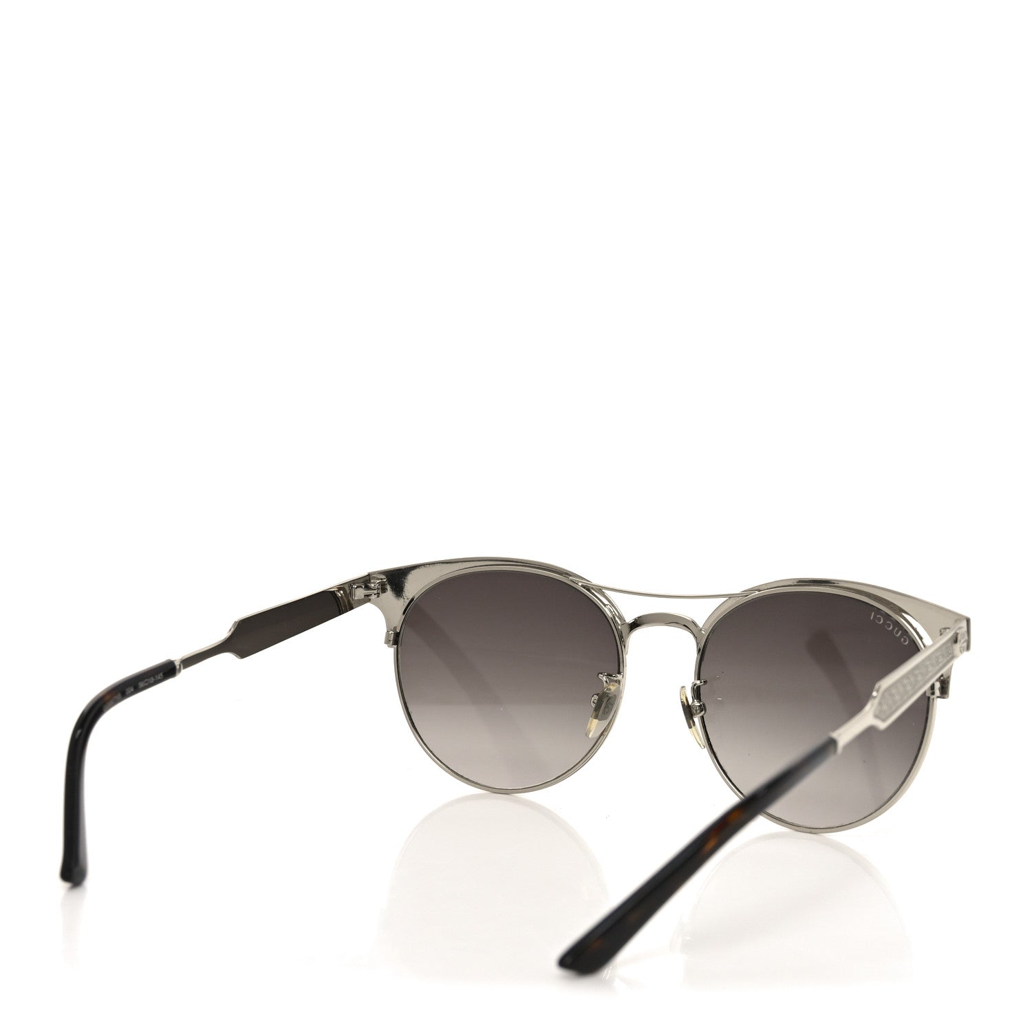 Gucci Round Metal GG0075SK Sunglasses Red Gold 4 of 7