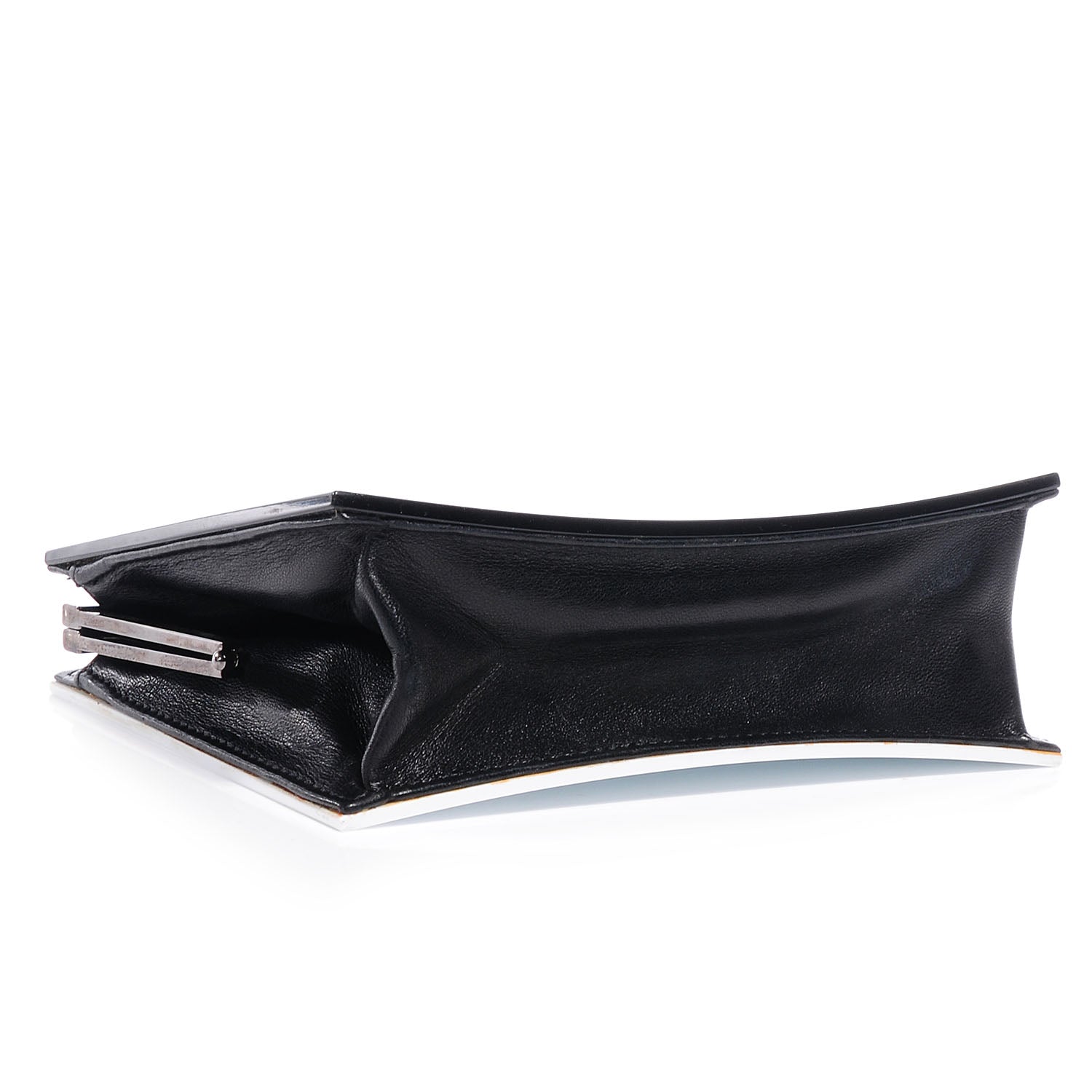 Chanel Acrylic Frame Clutch Black White 4 of 9