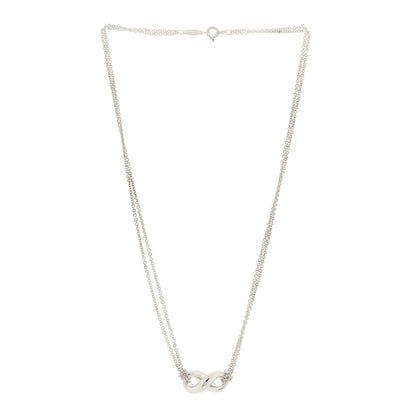 Tiffany Sterling Silver Infinity Pendant Necklace 3 of 5