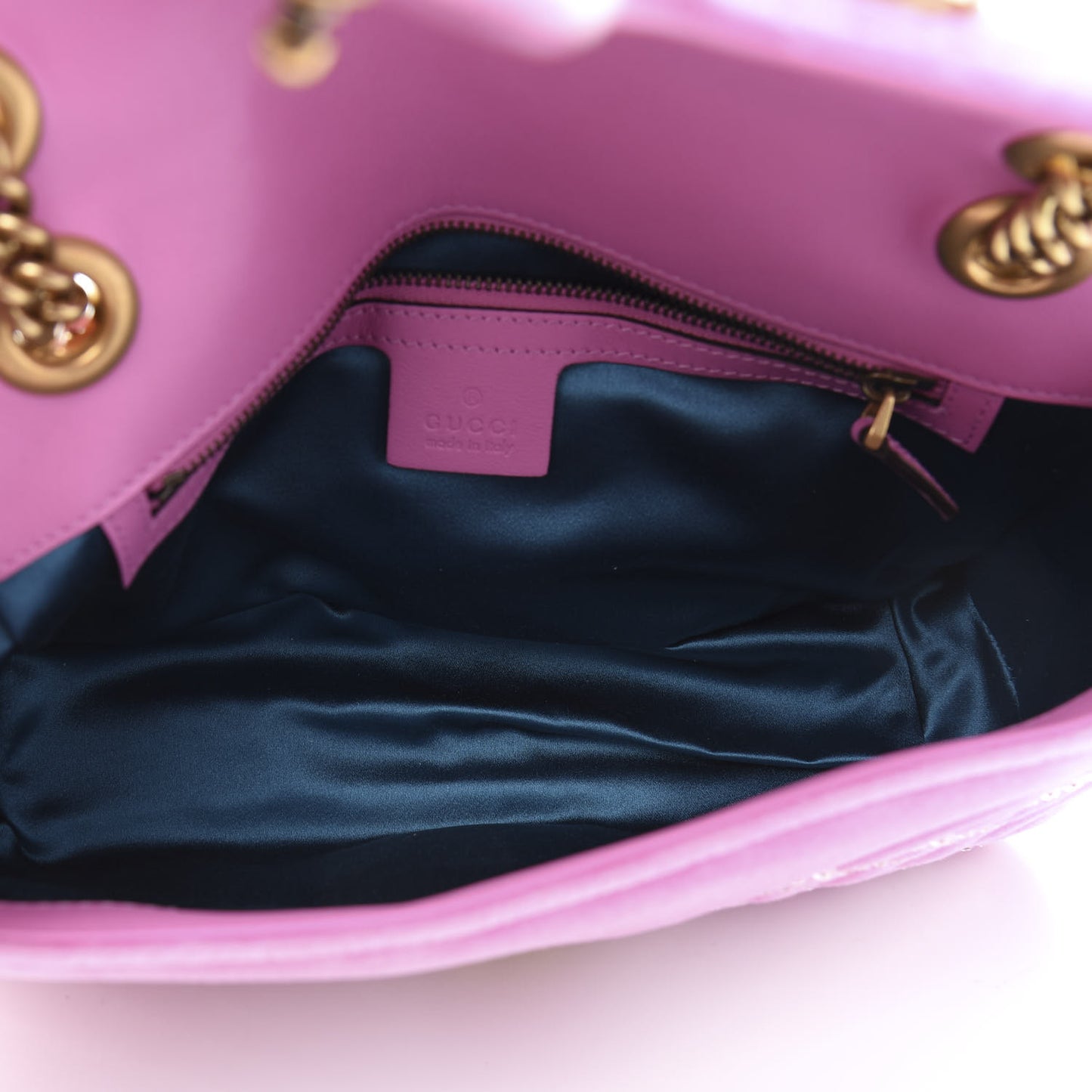 Velvet Matelasse Marquise Crystals Embroidered Small GG Marmont Shoulder Bag Malva
