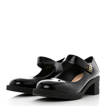 Christian Dior Brushed Calfskin Uniform 30mm Pumps 35.5 Black 3 of 8