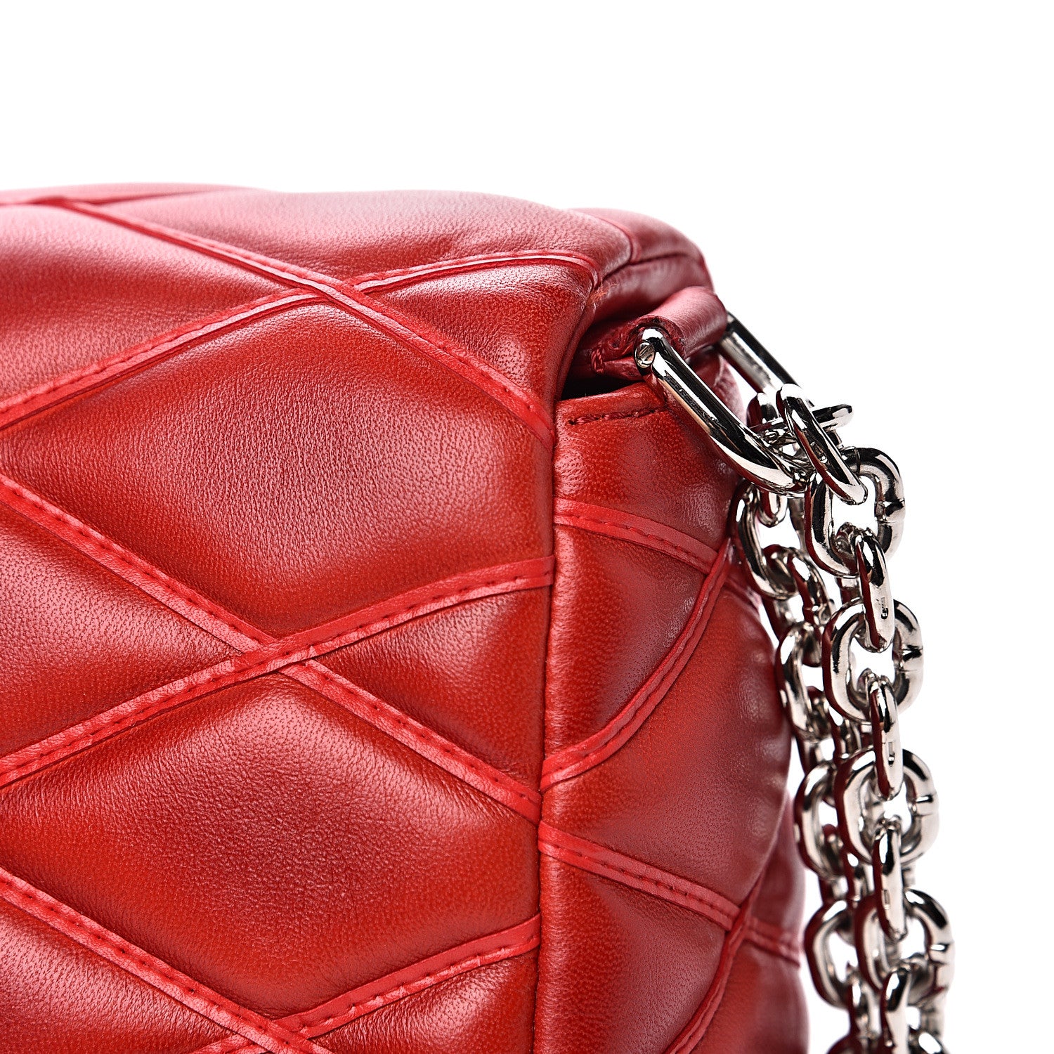 Louis Vuitton Lambskin Malletage GO-14 PM Red 10 of 13