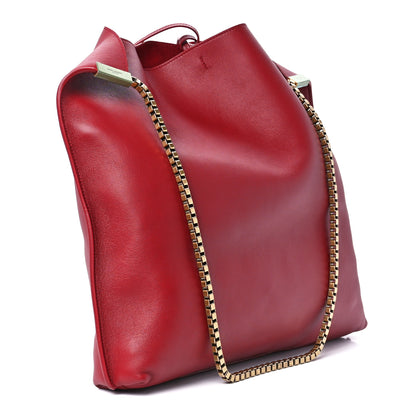 Saint Laurent Calfskin Medium Suzanne Hobo Opyum Red 4 of 10