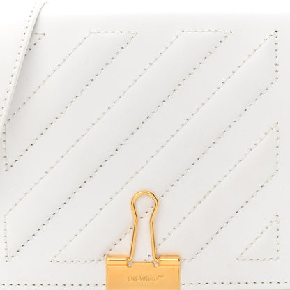 Off-White Calfskin Diag Binder Flap Bag White 7 of 9