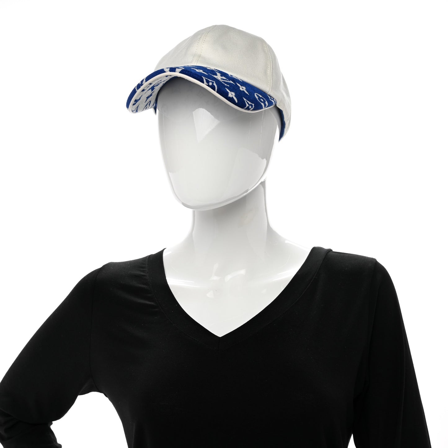 Cotton Monogram Jacquard LV Match Cap Blue