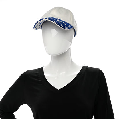 Louis Vuitton Cotton Monogram Jacquard LV Match Cap Blue 2 of 10