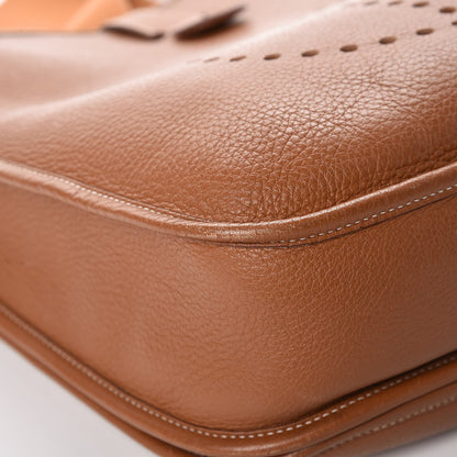 Hermes Taurillon Clemence Evelyne II GM Gold 12 of 15