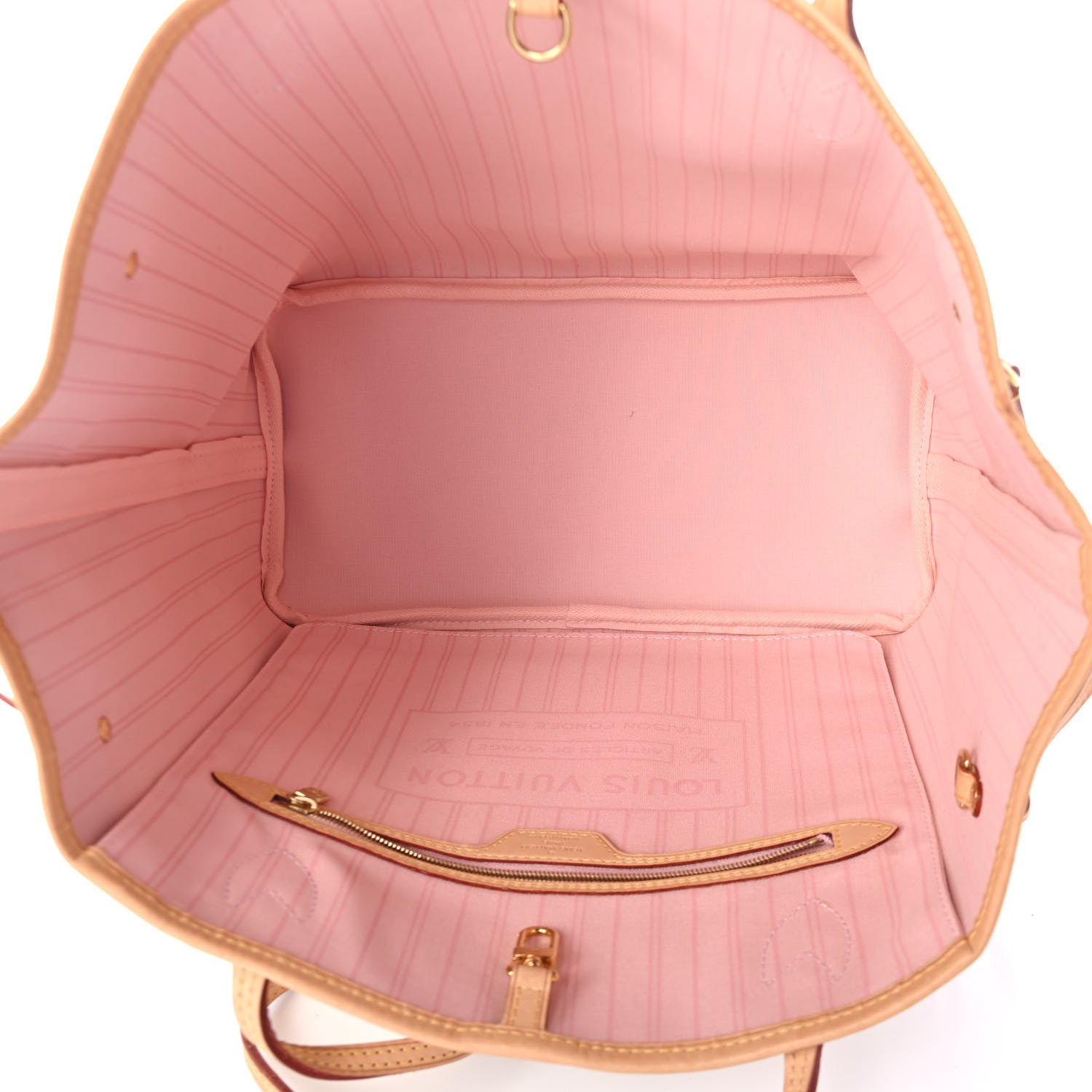 Louis Vuitton Damier Azur Neo Neverfull MM Rose Ballerine 4 of 5