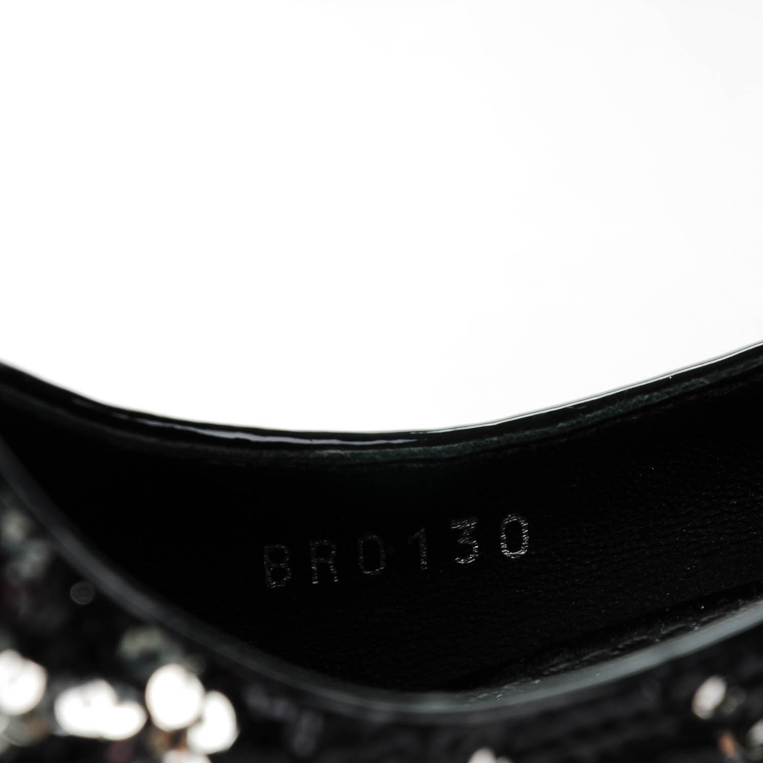 Louis Vuitton Sequin Liza Pumps 38.5 Black 7 of 8