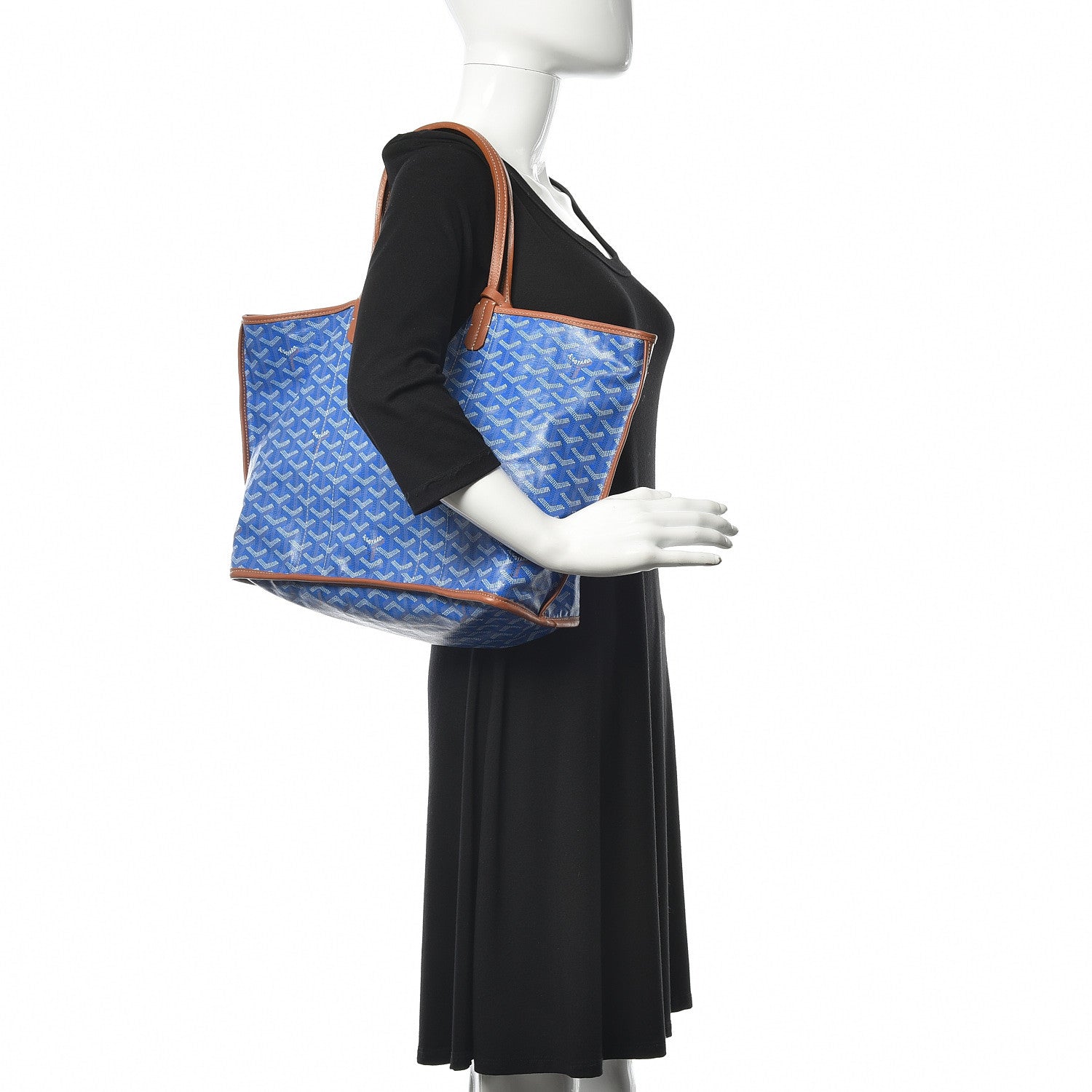 Goyard Goyardine Reversible Pertuis PM Sky Blue 2 of 18