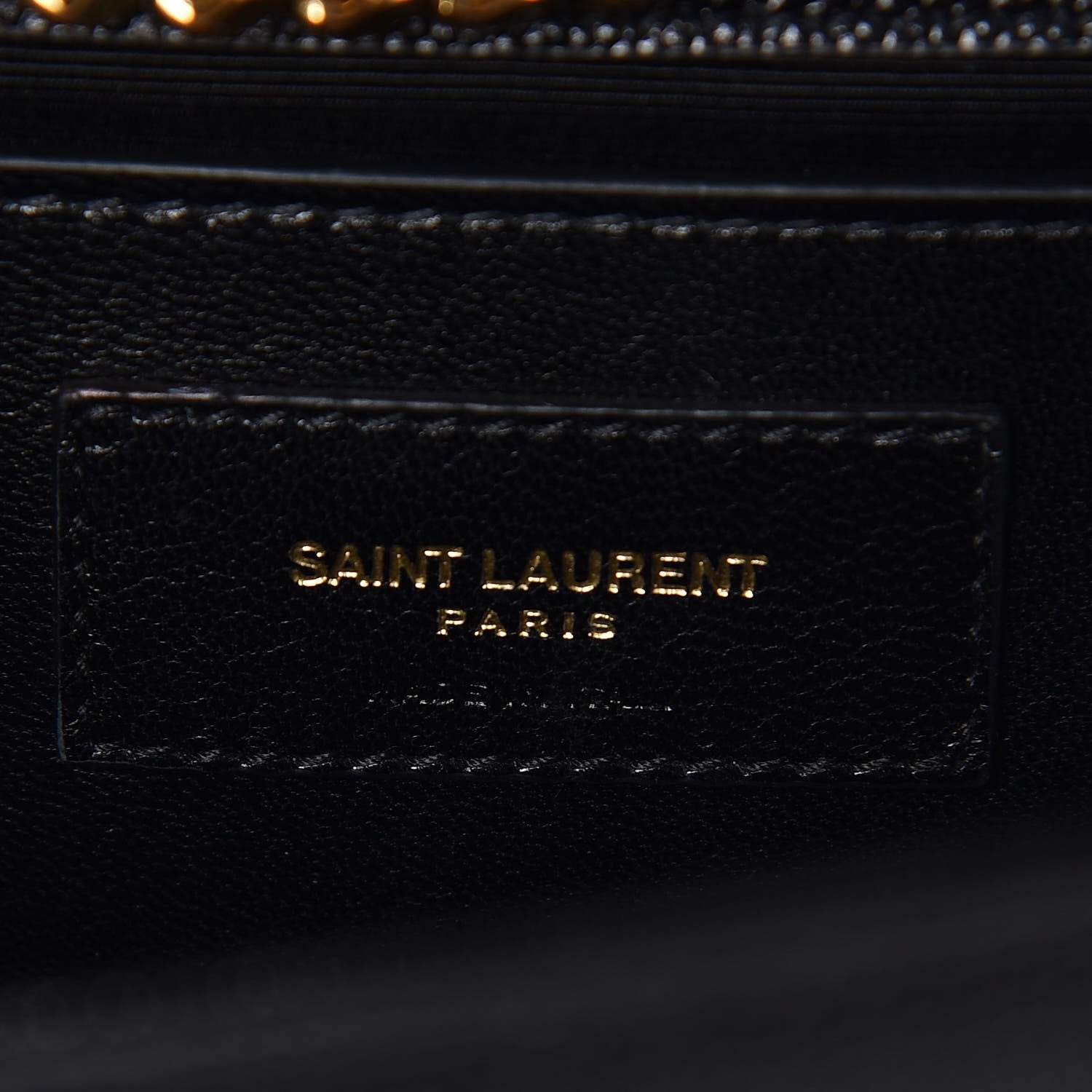 Saint Laurent Grain De Poudre Medium Classic Monogram Kate Satchel Black 6 of 6