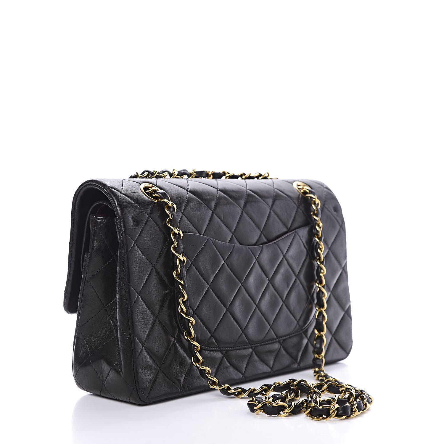 Chanel Lambskin Quilted Medium Double Flap Black 3 of 10