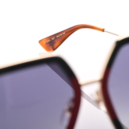 Gucci Square Frame Web GG0106S Sunglasses Tortoise 5 of 8