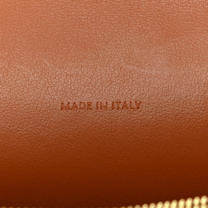 Celine Triomphe Canvas Lambskin Wallet On Strap Tan 7 of 12