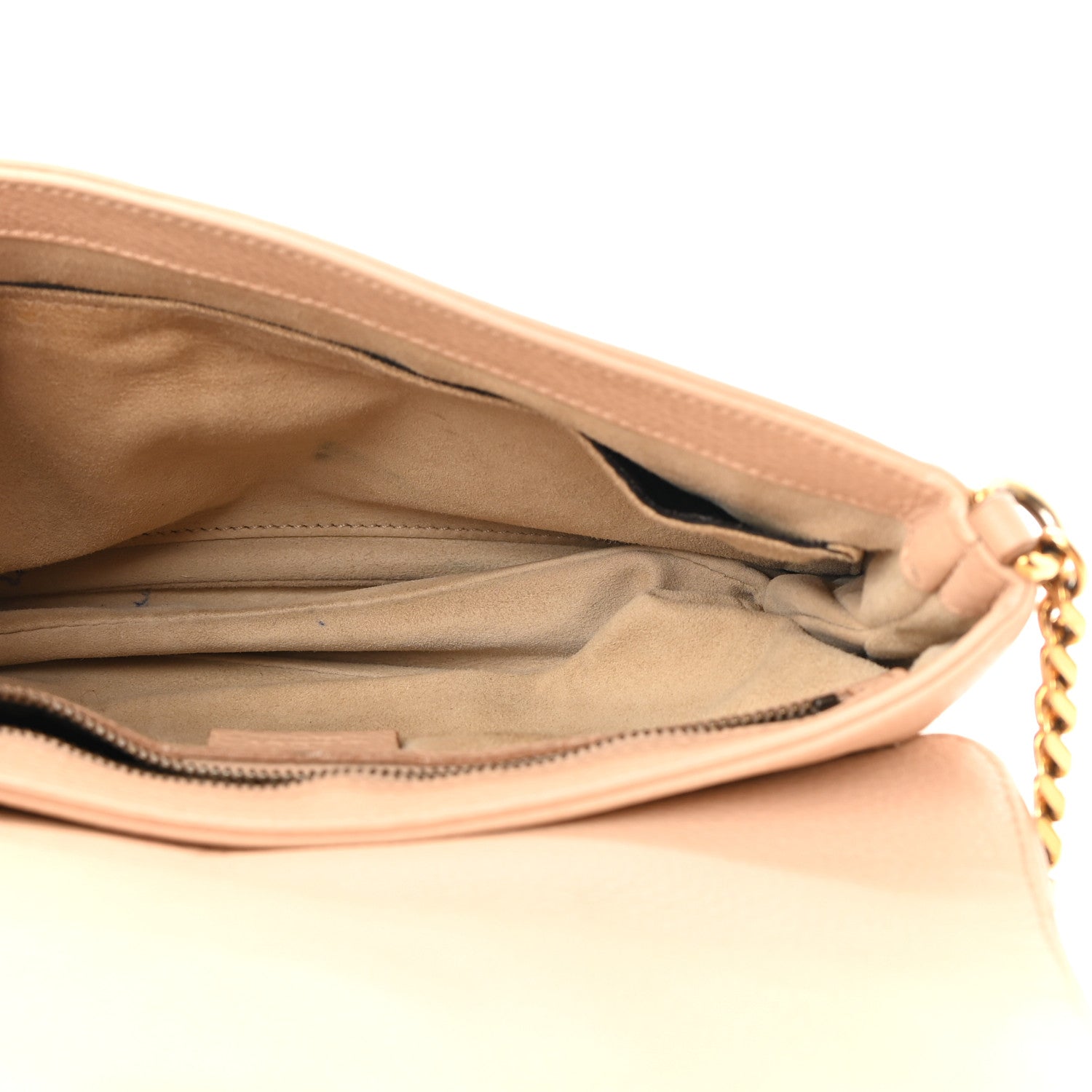 Gucci Calfskin Medium 1973 Chain Shoulder Bag Camelia 5 of 12