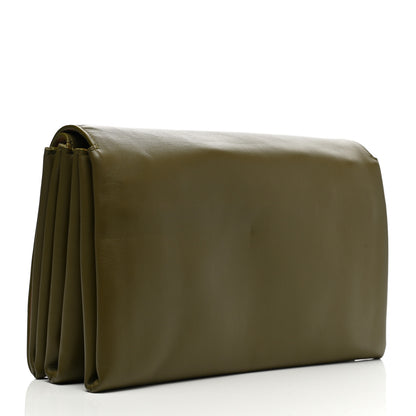 Bottega Veneta Nappa Piano Crisscross Clutch Mud 3 of 8