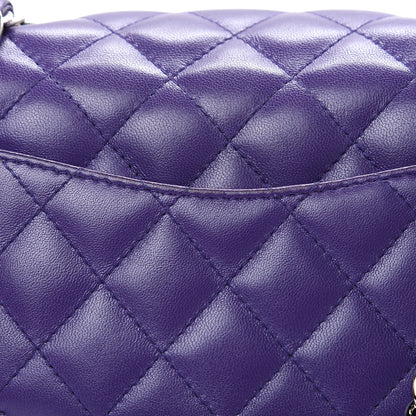Chanel Lambskin Quilted Mini Square Flap Purple 8 of 15