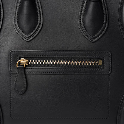 Celine Smooth Calfskin Micro Luggage Black 9 of 16