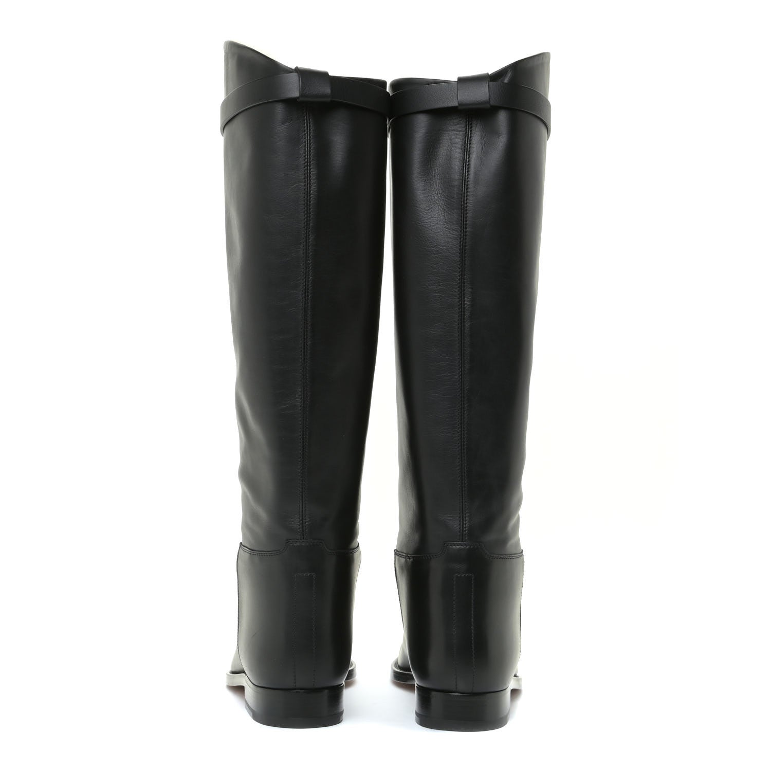 Hermes Box Kelly Jumping Boots 37 Black 5 of 12
