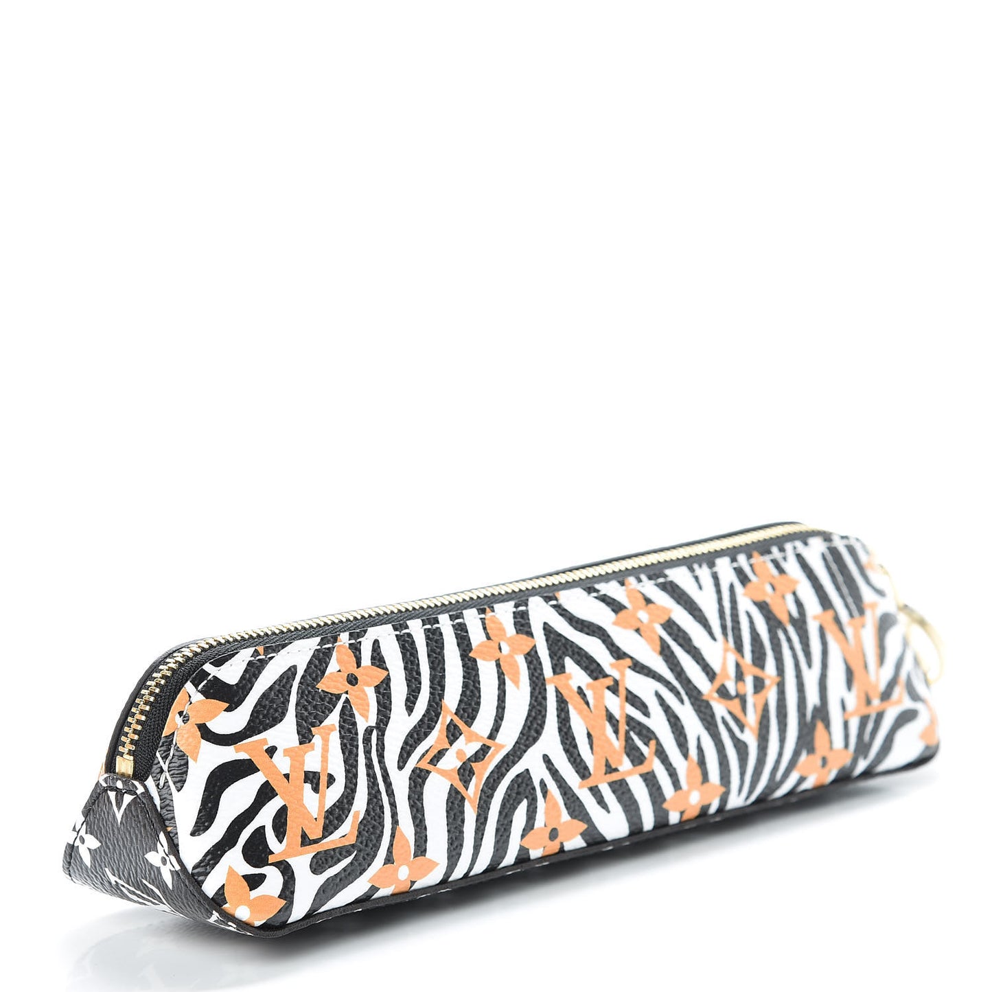 Monogram Giant Jungle Elizabeth Pencil Pouch Caramel