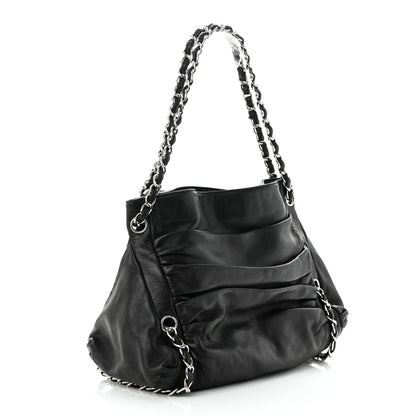 Chanel Lambskin Large Sharpei Shoulder Bag Black 3 of 11