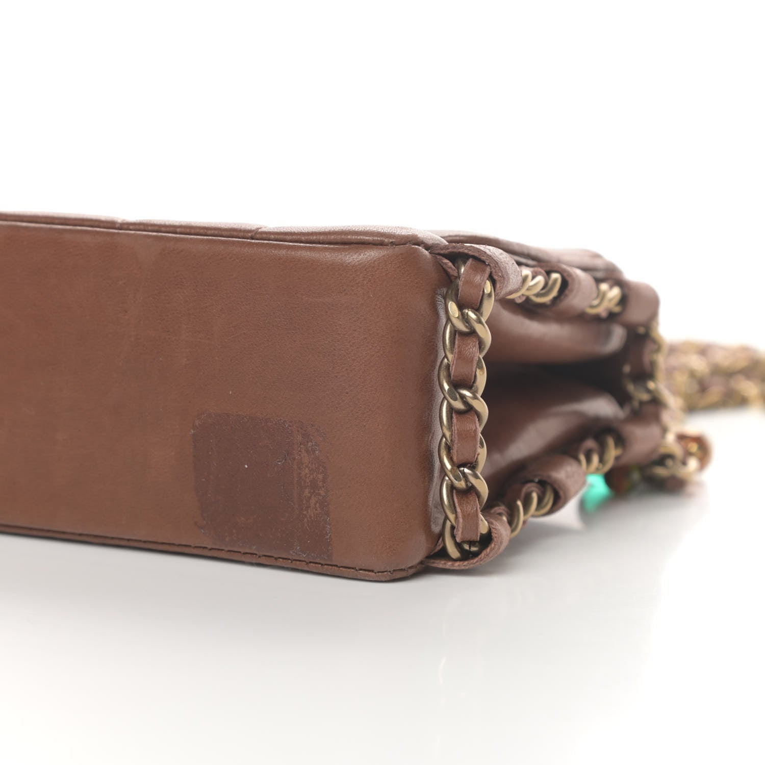 Chanel Lambskin East West Chocolate Bar Flap Brown 12 of 15