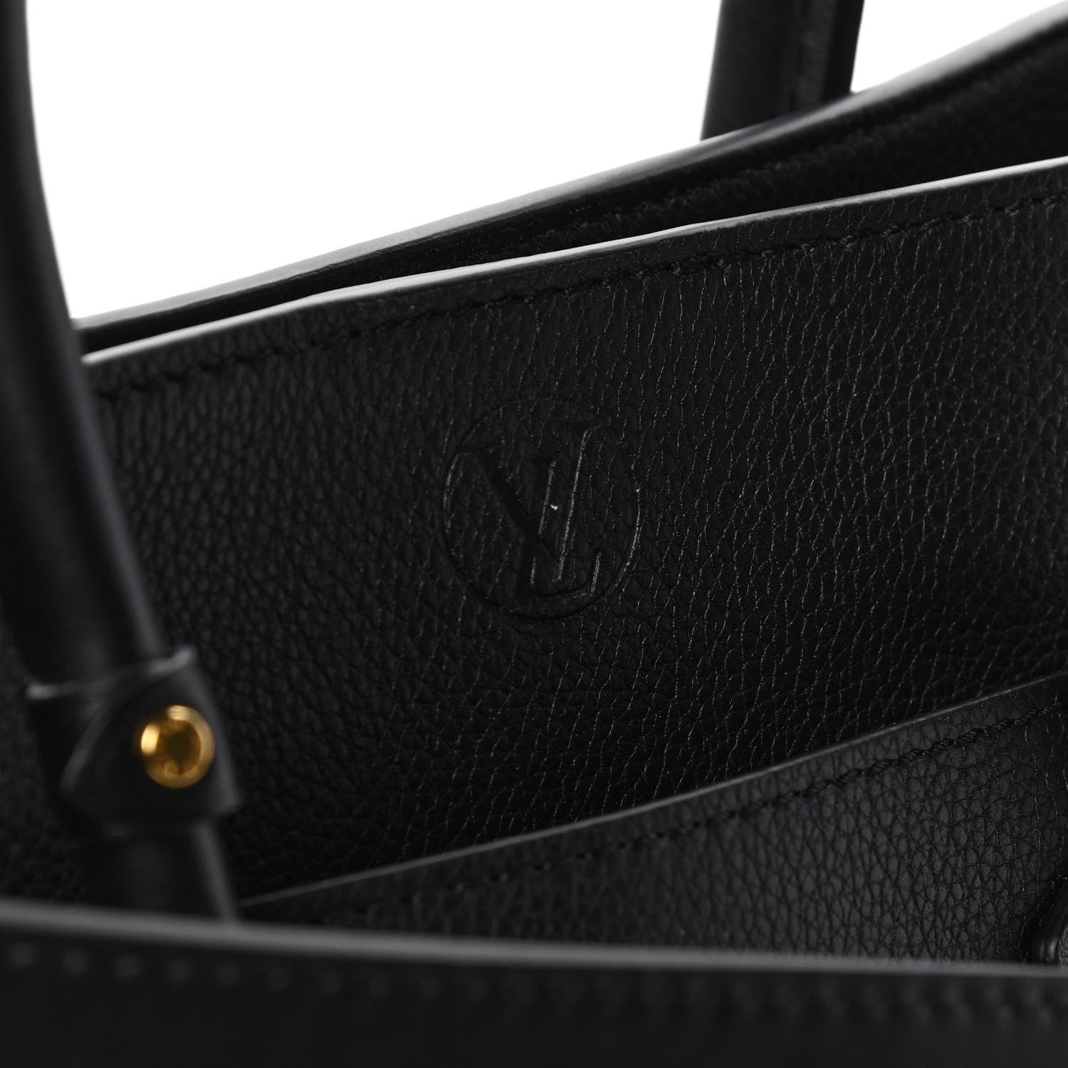 Louis Vuitton Calfskin Monogram On My Side PM Black 8 of 12