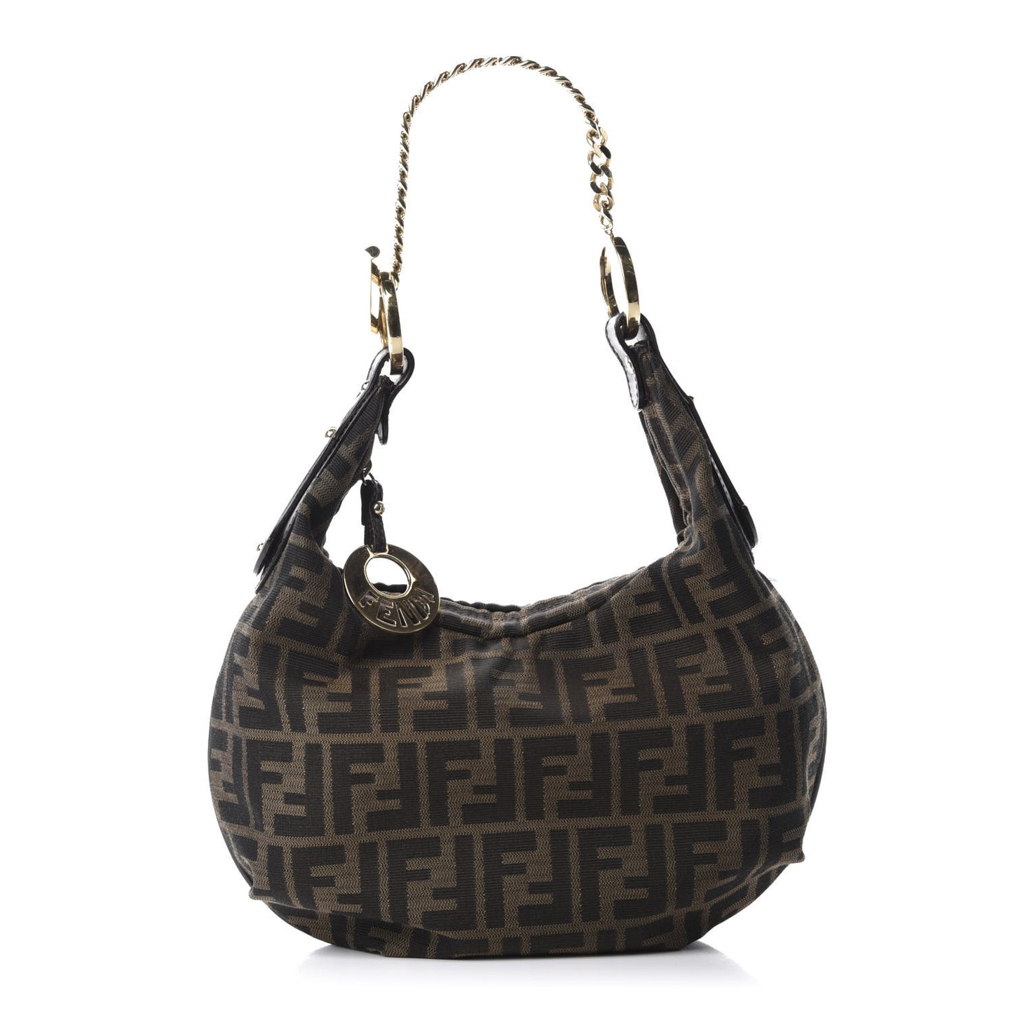 Zucca Small Chef Chain Hobo Tobacco