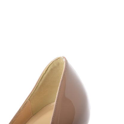 Christian Louboutin Patent Lady Peep 150 Pumps 37.5 Nude 10 of 14