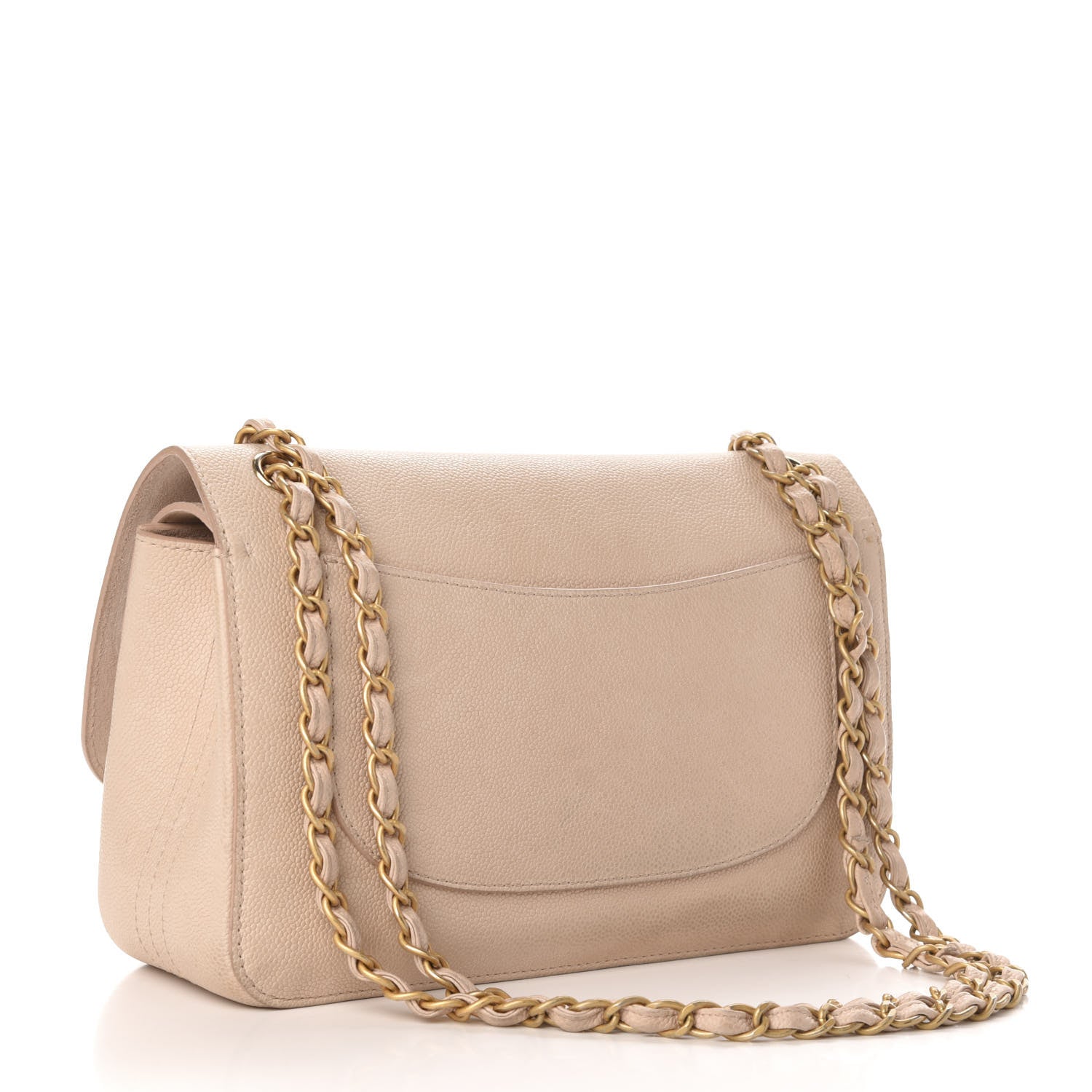 Chanel Grained Calfskin Jumbo Classic Pure Double Flap Nude 2 of 13
