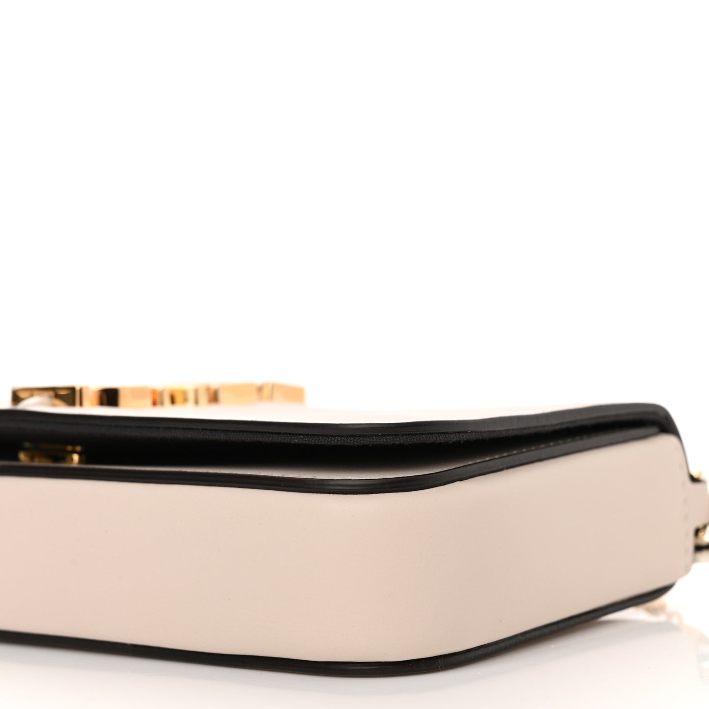 Vitello Grace Matte Fendigraphy Wallet on Chain Latte