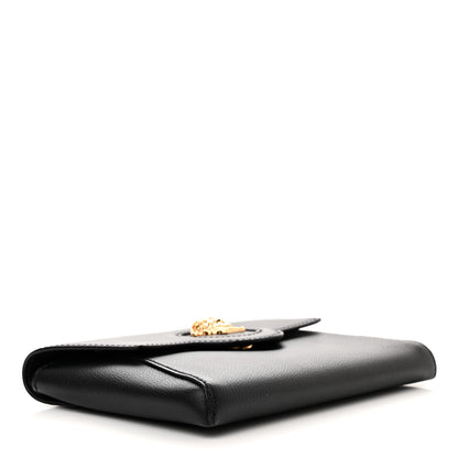 Versace Grained Calfskin La Medusa Chain Crossbody Bag Black 4 of 11