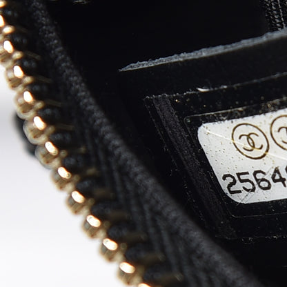 Chanel Crumpled Glazed Lambskin Quilted Waist Bag Fanny Pack Black 9 of 9