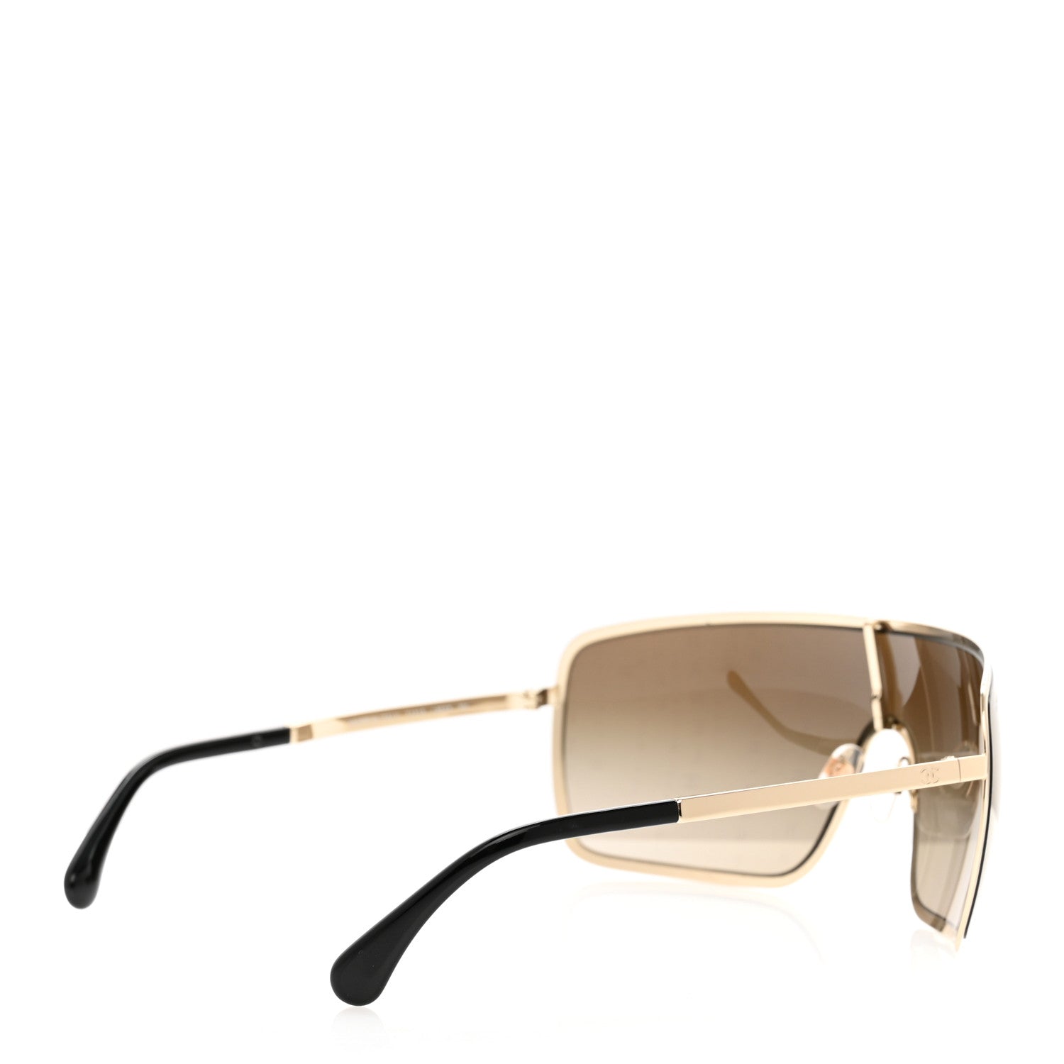 Chanel Metal Shield Runway Sunglasses 71213 Gold 4 of 8