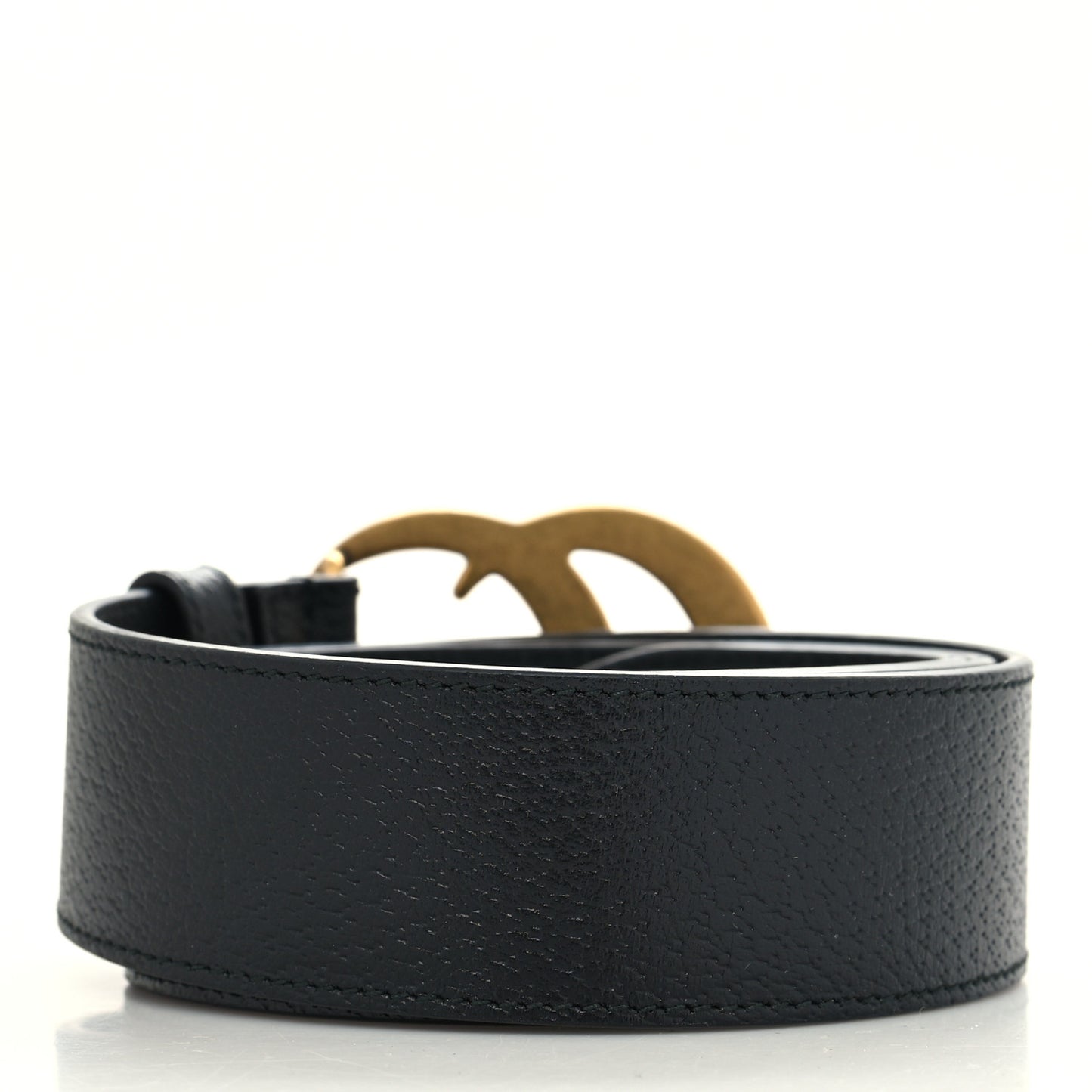 Textured Calfskin Double G 40mm Belt 85 34 Black
