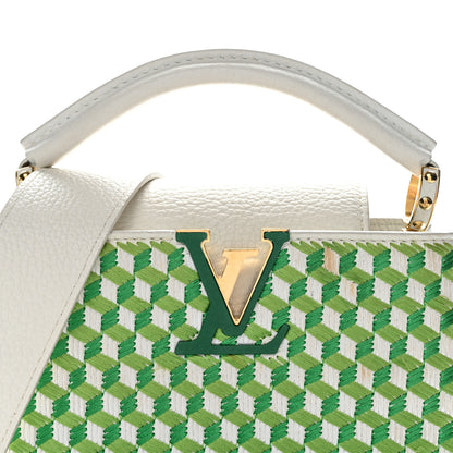 Louis Vuitton Taurillon Braided Capucines Mini Vert 7 of 11