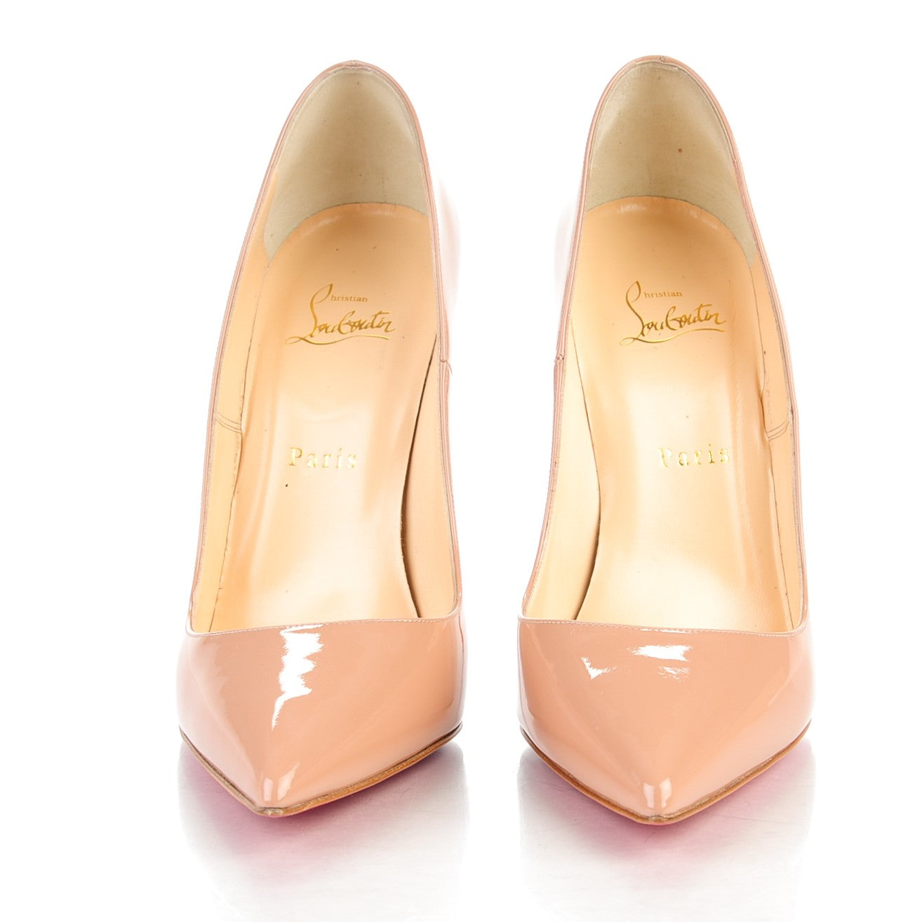 Christian Louboutin Patent So Kate 120 Pumps 40 Nude 2 of 9