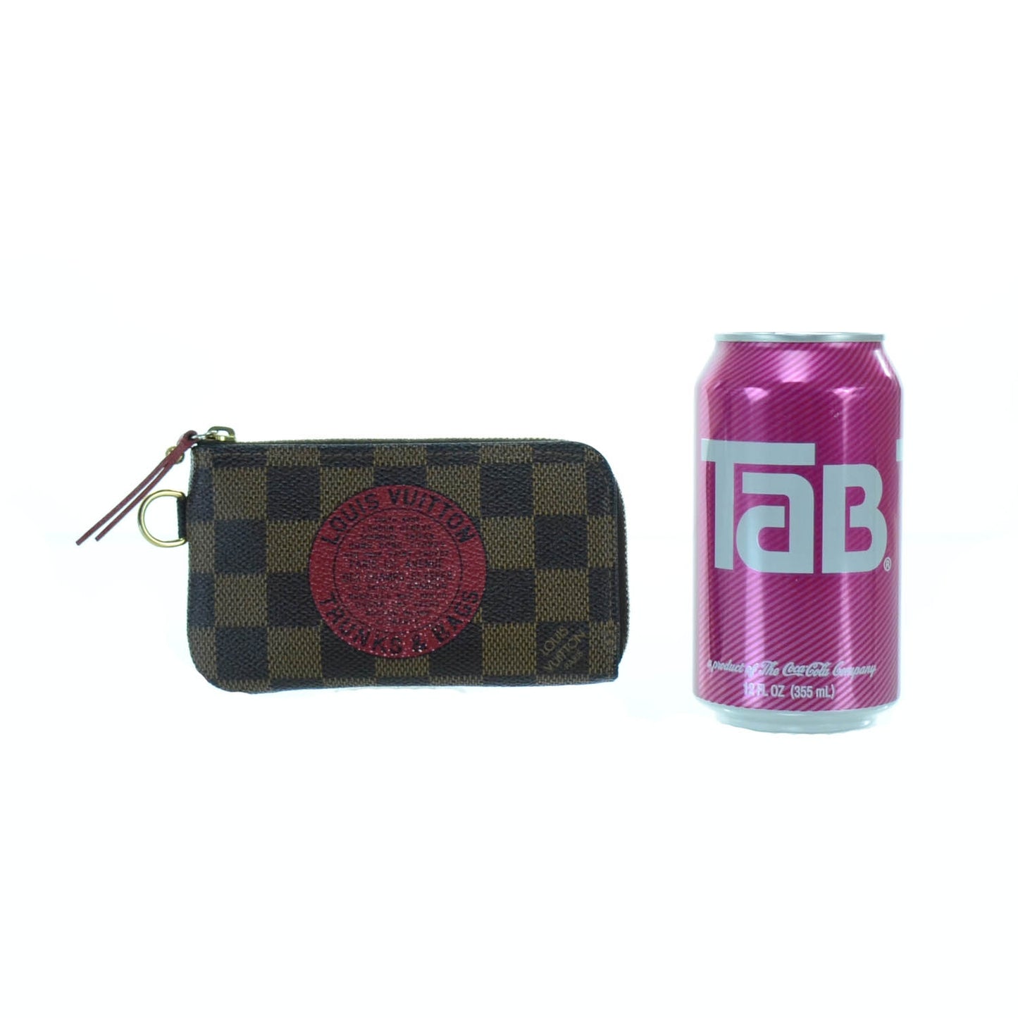 Damier Ebene Complice Trunks and Bags Key Pouch Red
